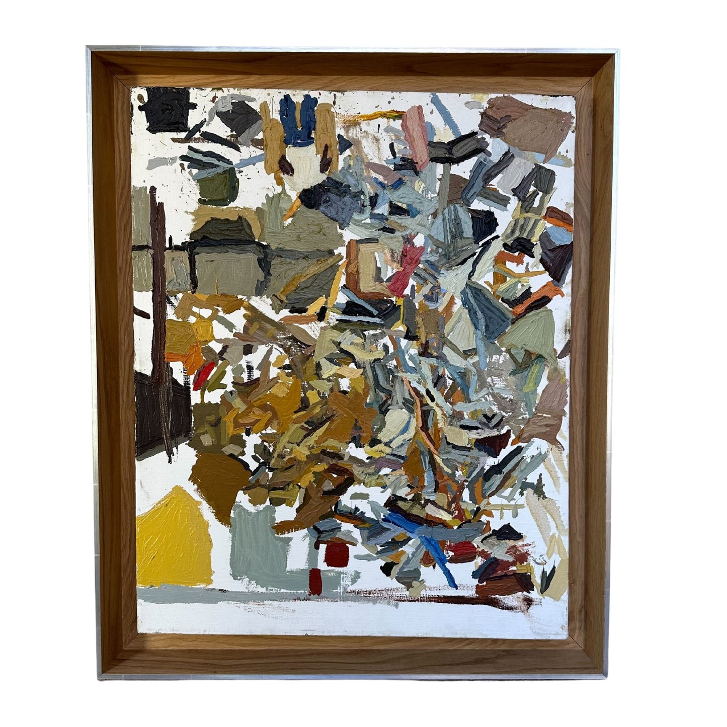 Original Oil on Canvas, "Abstract Composition" by Clintel Steed - SHOP by Interior Archaeology