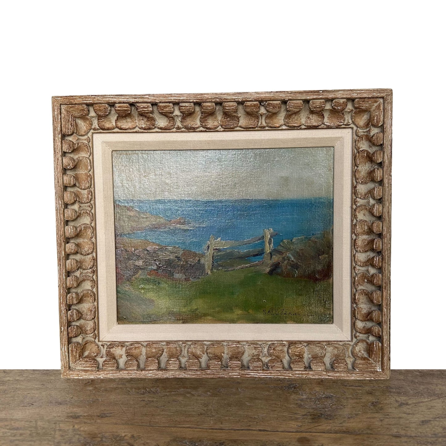 Original Oil on Canvas, "Oqunquit, Maine #113" by Susan Merrill Ketcham - 14 x 12 - SHOP by Interior Archaeology