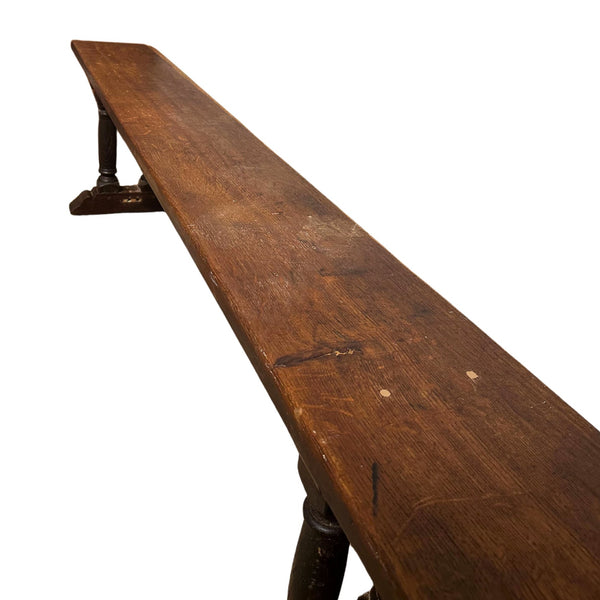 Pair of Antique French Solid Oak Benches - SHOP by Interior Archaeology