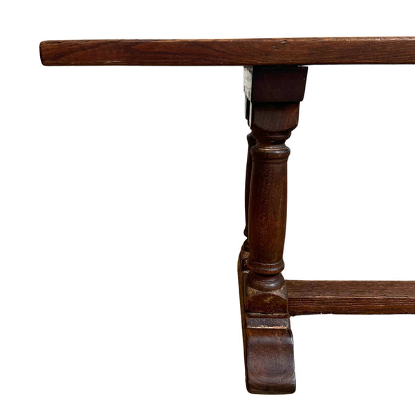 Pair of Antique French Solid Oak Benches - SHOP by Interior Archaeology