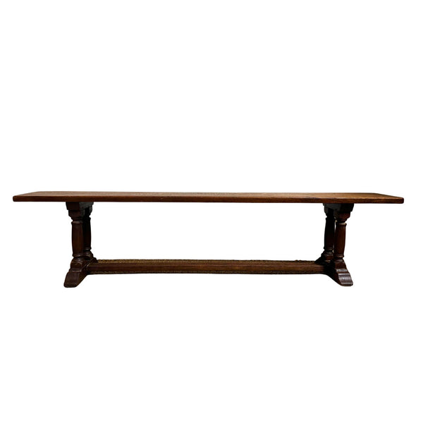 Pair of Antique French Solid Oak Benches - SHOP by Interior Archaeology