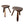 Load image into Gallery viewer, Pair of Primitive Antique French Stools - SHOP by Interior Archaeology
