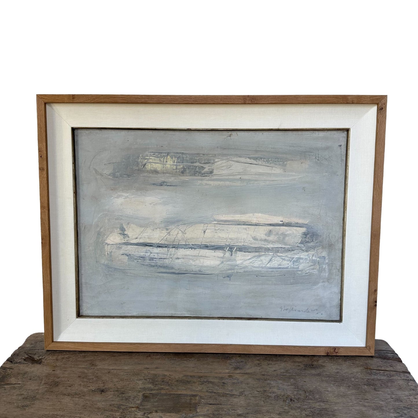 Vintage Original Acrylic on Canvas, 