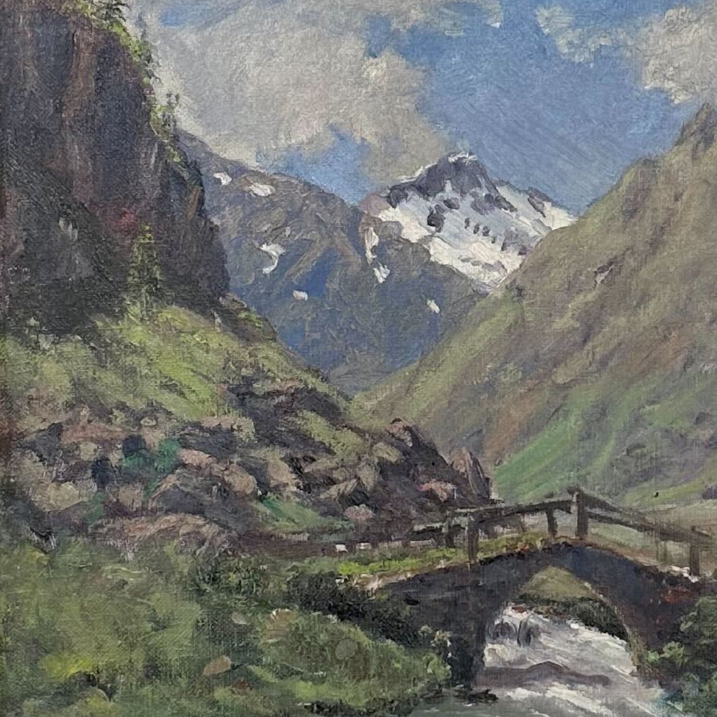 Vintage Original Oil on Canvas, 