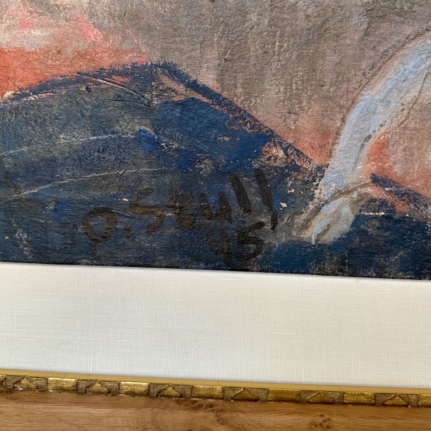 Vintage Original Oil on Canvas “River Landscape” by John Deforest Stull - SHOP by Interior Archaeology