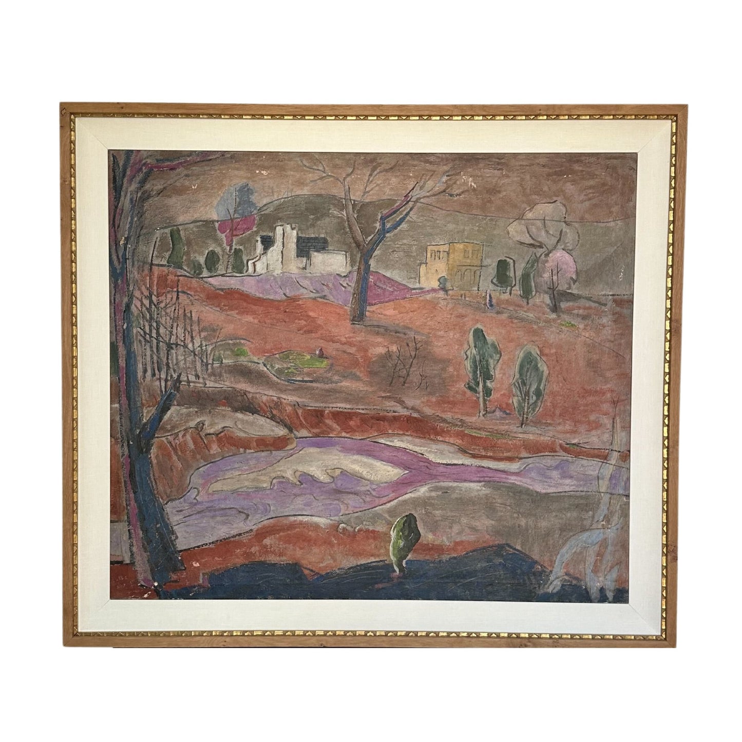 Vintage Original Oil on Canvas “River Landscape” by John Deforest Stull - SHOP by Interior Archaeology