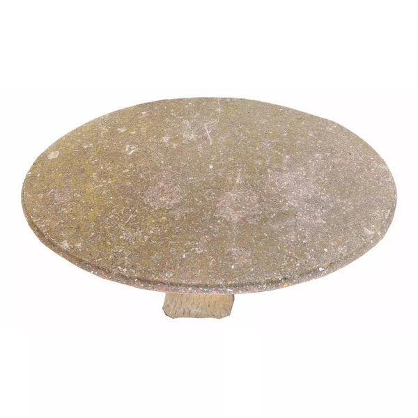 Antique Cast Stone Faux Bois Garden Table - SHOP by Interior Archaeology