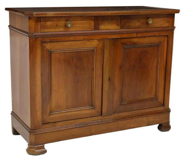 Antique French Louis Philippe Period Walnut Buffet - SHOP by Interior Archaeology
