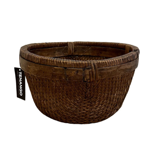 Antique Woven Cache Pot/Plant Basket - C - SHOP by Interior Archaeology