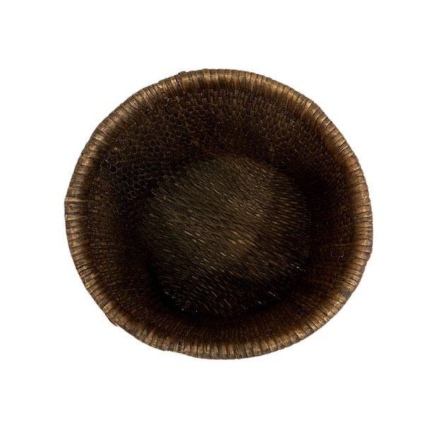 Antique Woven Cache Pot/Plant Basket/Waste Paper Basket - F - SHOP by Interior Archaeology