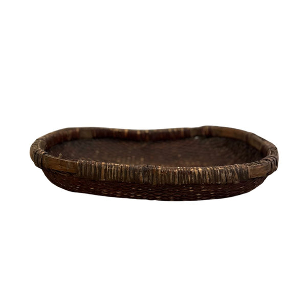 Antique Woven Tray/Bread and Fruit Basket - A - SHOP by Interior Archaeology