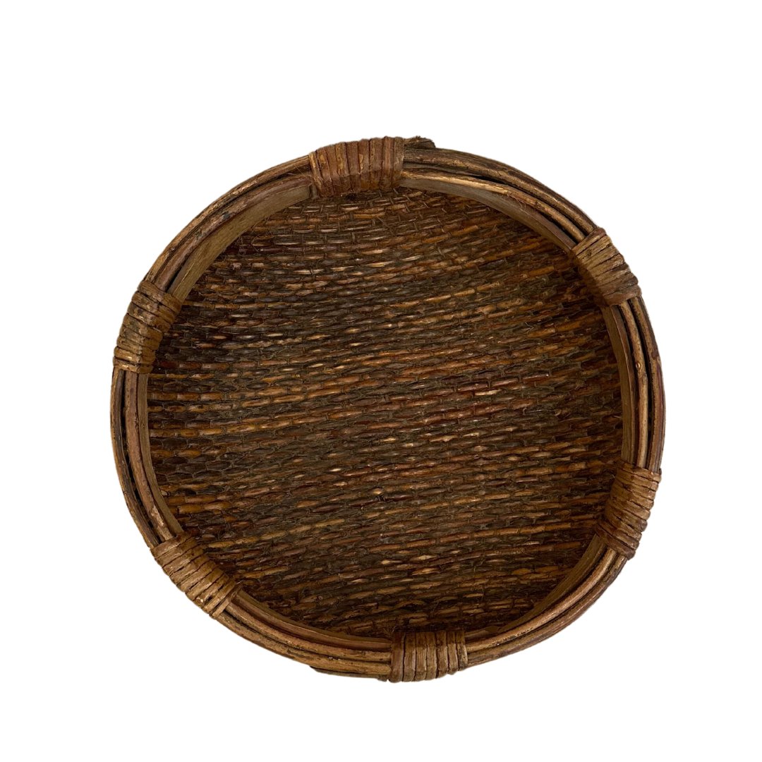 Antique Woven Tray/Bread and Fruit Basket - F - SHOP by Interior Archaeology
