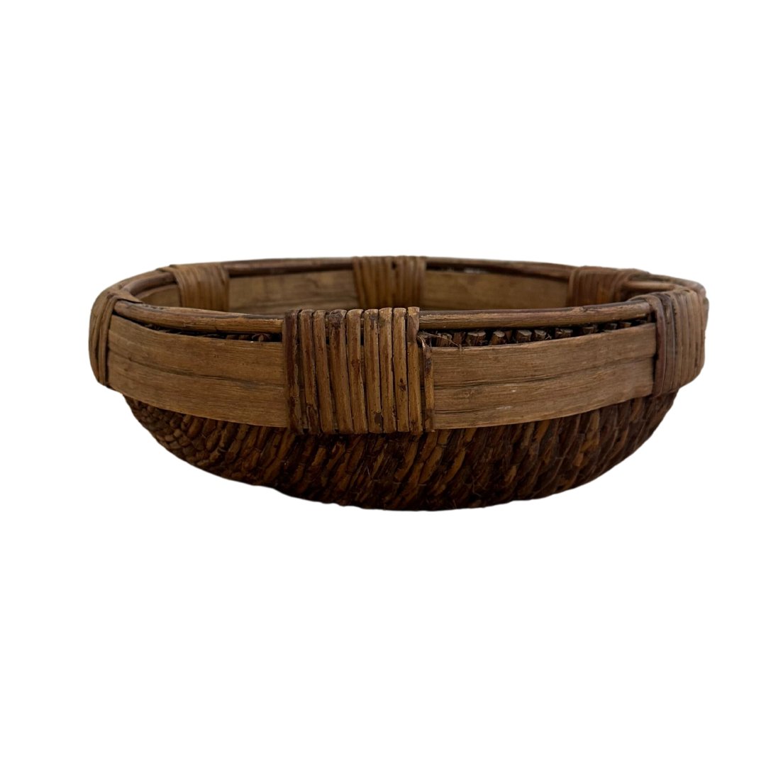 Antique Woven Tray/Bread and Fruit Basket - F - SHOP by Interior Archaeology
