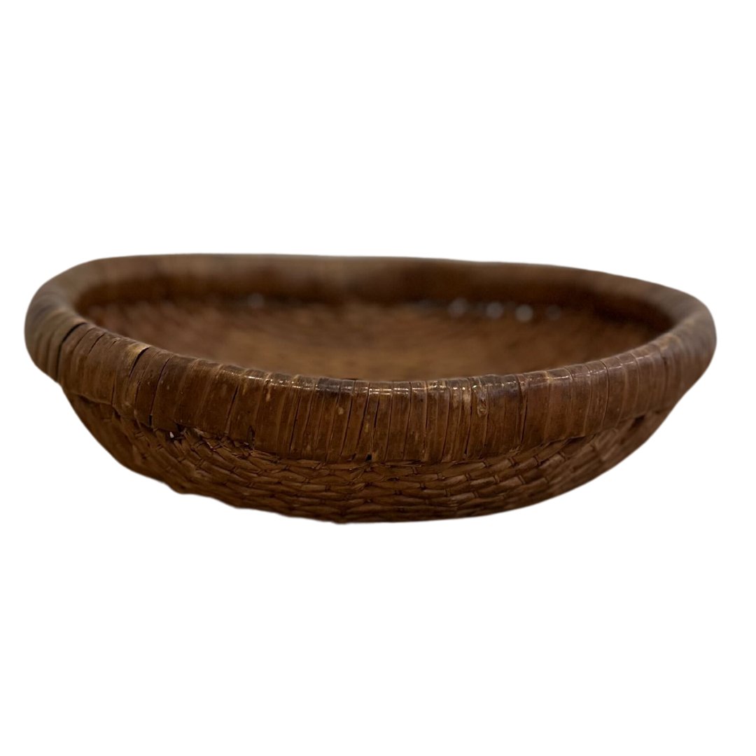 Antique Woven Tray/Bread and Fruit Basket - H - SHOP by Interior Archaeology