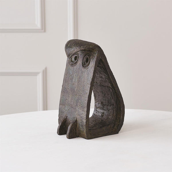 Bent Owl Sculpture - SHOP by Interior Archaeology