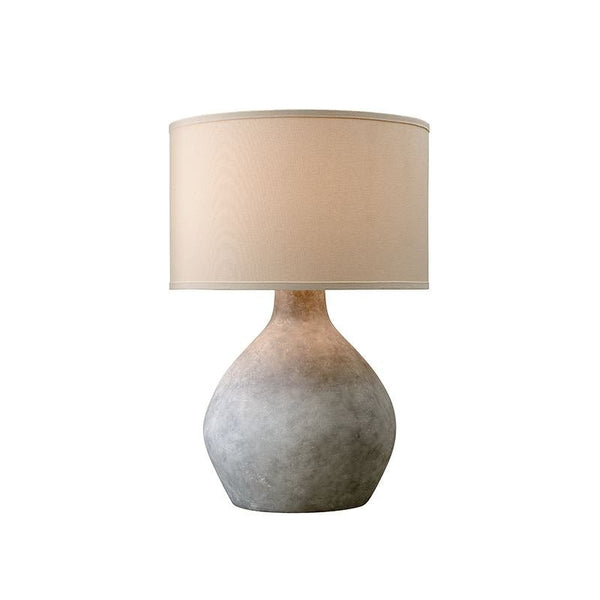 Earthenware Table Lamp in Alabaster Tones - SHOP by Interior Archaeology