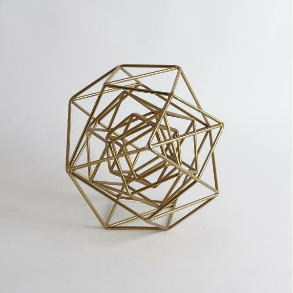 Geo Gold Sculpture - SHOP by Interior Archaeology