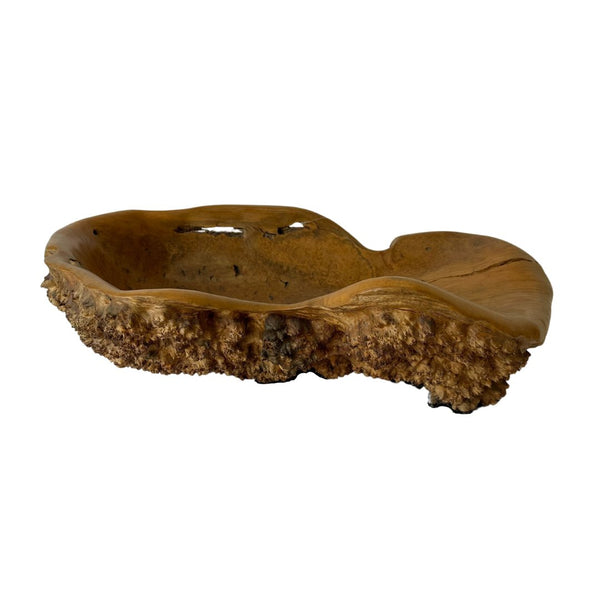 Grand-Scale Antique Burl Wood Root Bowl - SHOP by Interior Archaeology