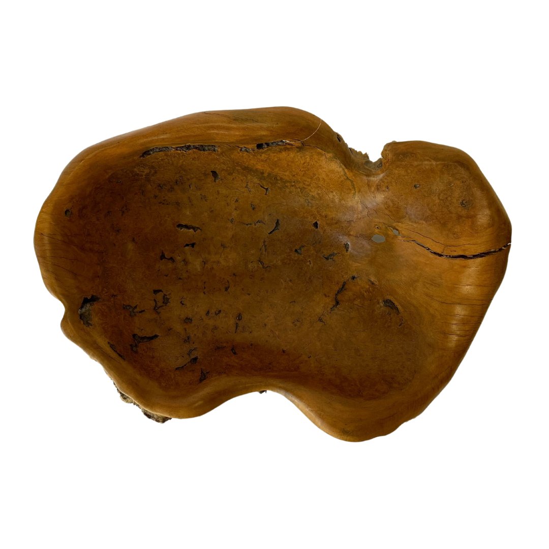 Grand-Scale Antique Burl Wood Root Bowl - SHOP by Interior Archaeology