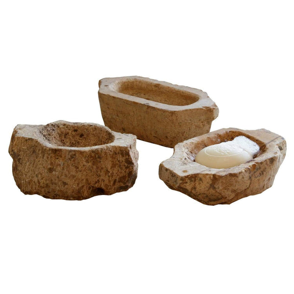 Hand-Hewn Stone Mortar Bowls - SHOP by Interior Archaeology