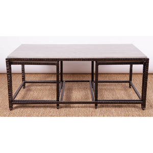 Iron Framed 3-piece Coffee Table - SHOP by Interior Archaeology