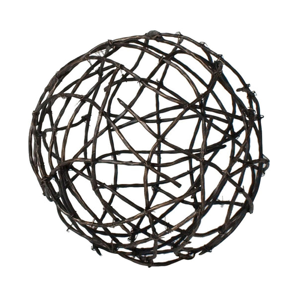 Iron Twig Ball Sculpture - SHOP by Interior Archaeology