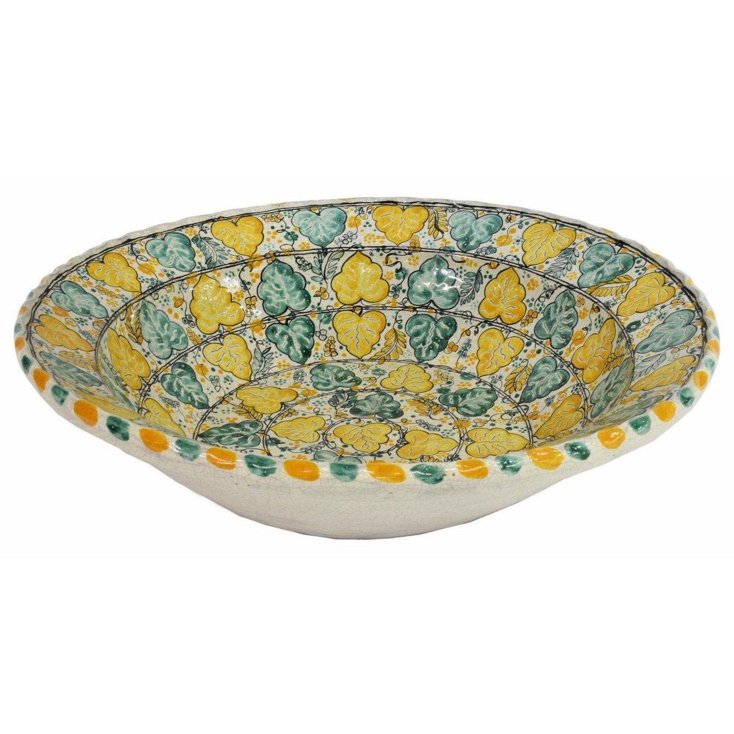 Large Talavera Tin-Glazed Earthenware Basin - SHOP by Interior Archaeology