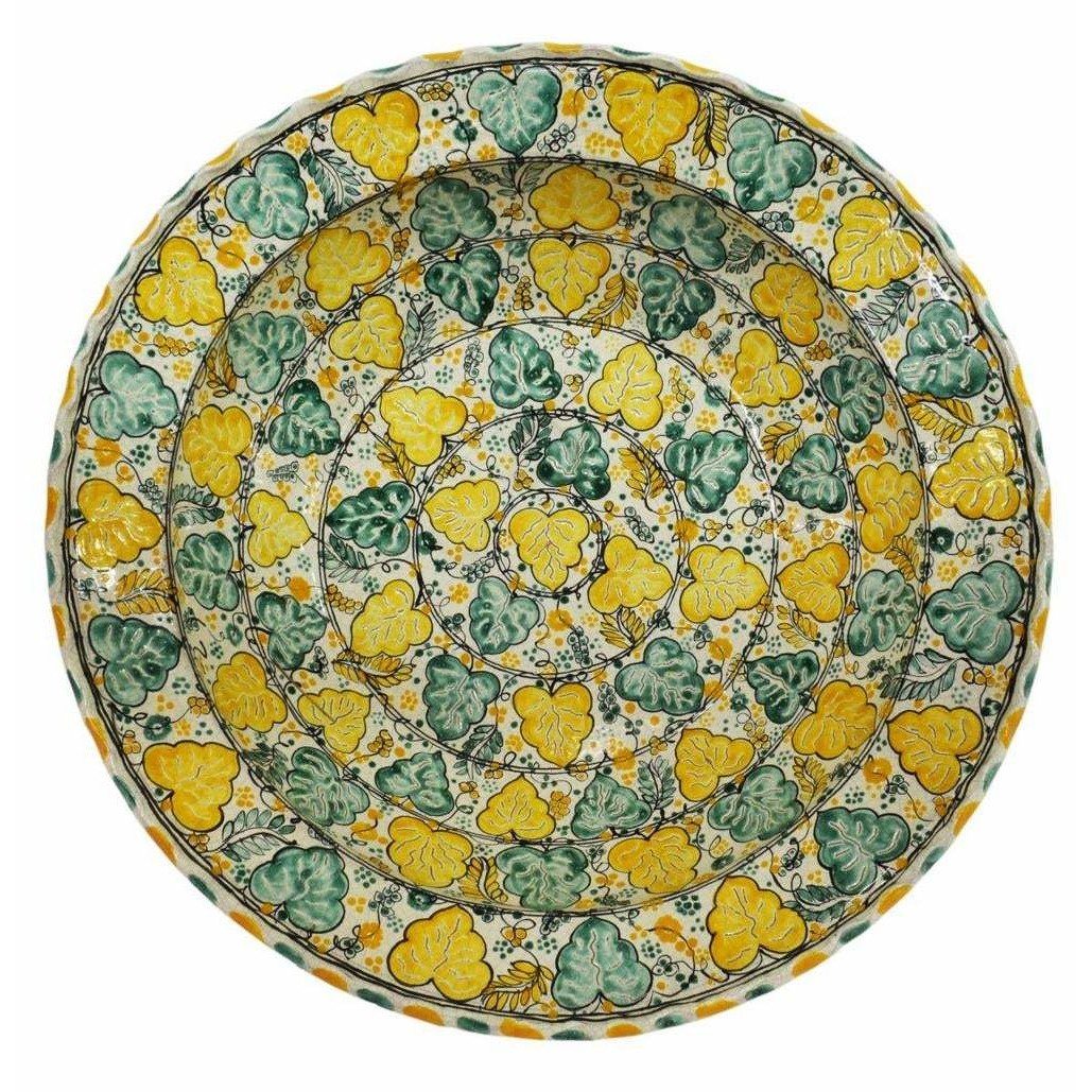 Large Talavera Tin-Glazed Earthenware Basin - SHOP by Interior Archaeology