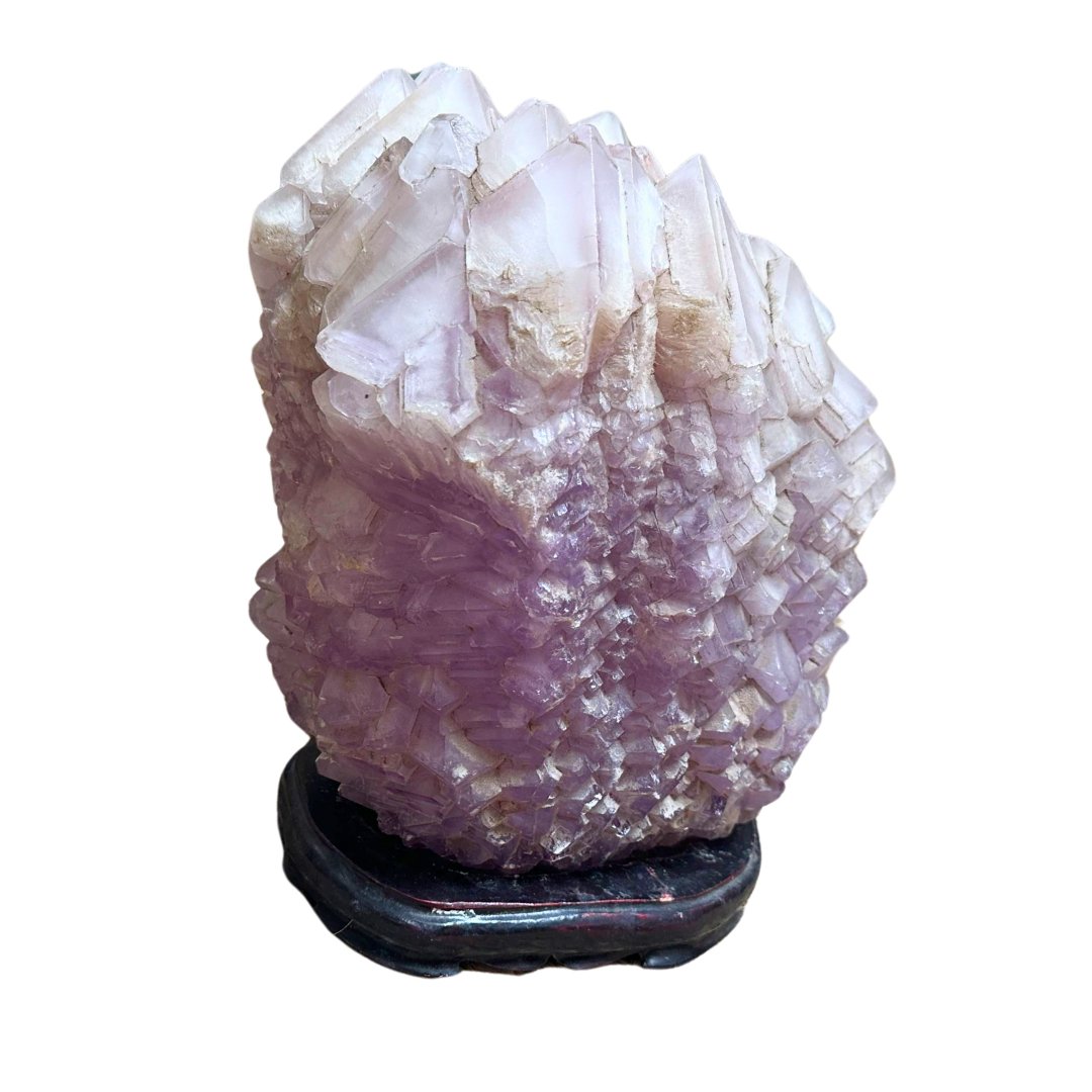 Massive Table-Top Amethyst on Antique Chinese Stand - SHOP by Interior Archaeology