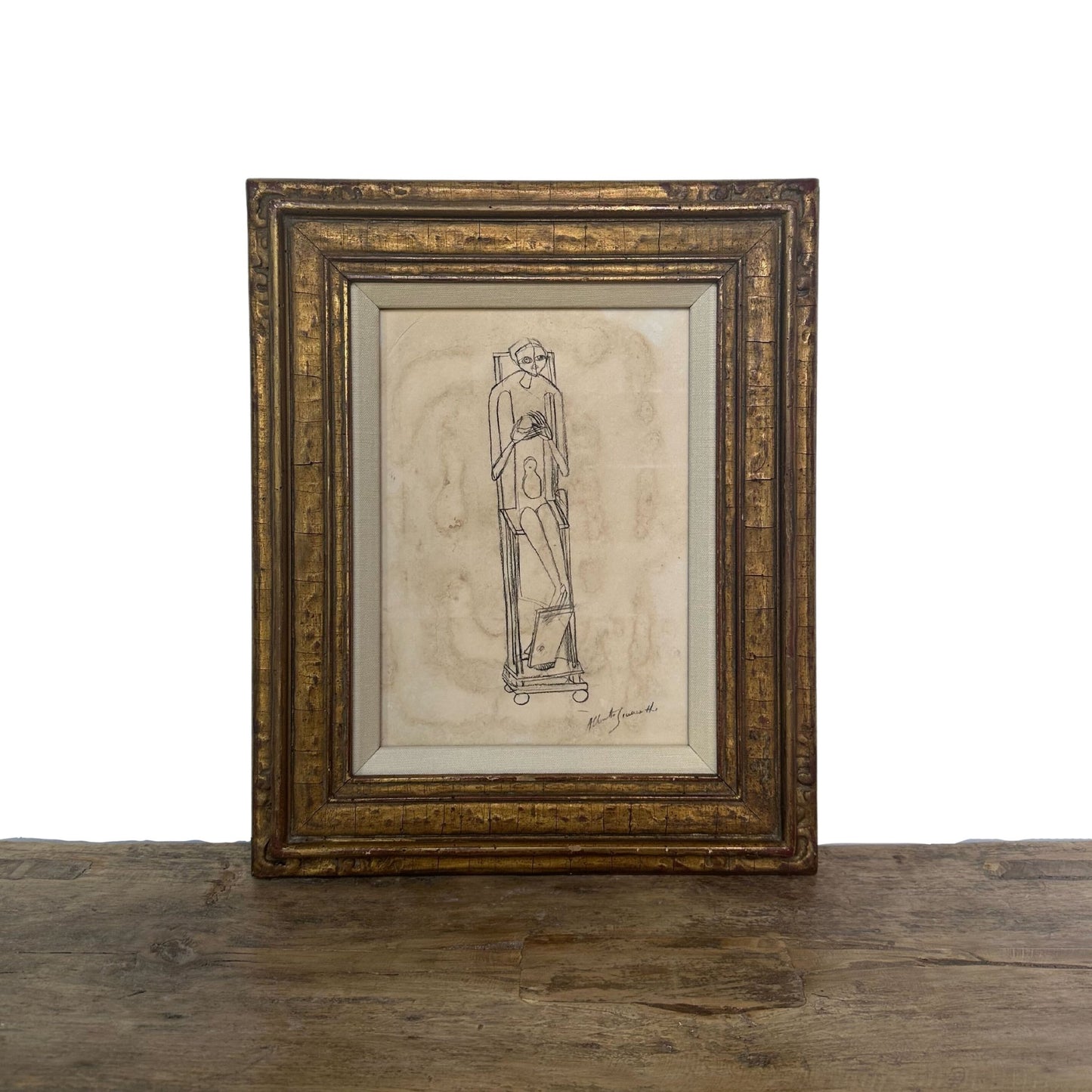 Original Charcoal on Paper, "Hands Holding a Void" by Alberto Giacometti - SHOP by Interior Archaeology