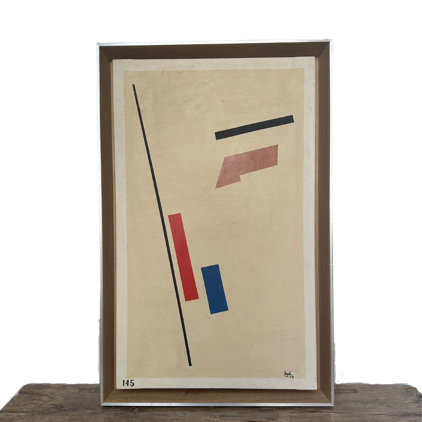 Original Oil on Canvas, "Floating Geometry" by Juan Nicolas Mele - SHOP by Interior Archaeology