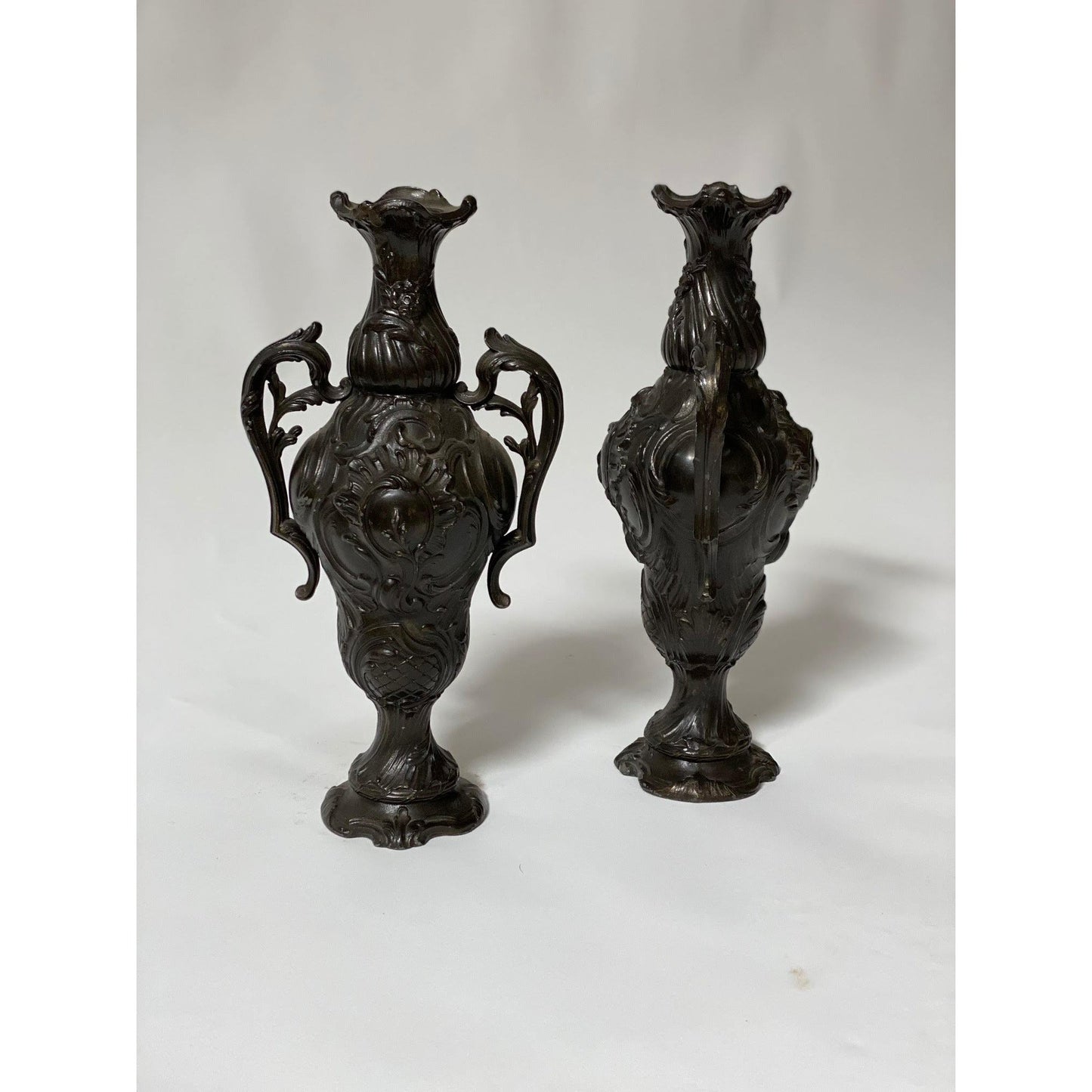 Pair of Vintage Cast Metal Renaissance Style Urns - SHOP by Interior Archaeology