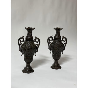 Pair of Vintage Cast Metal Renaissance Style Urns - SHOP by Interior Archaeology