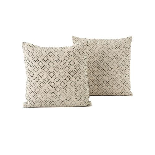 Pillow - Faded Green Diamond Print (set of 2) - SHOP by Interior Archaeology