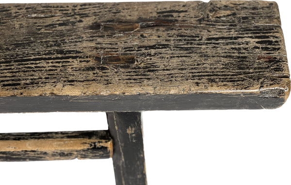 Primitive Narrow Bench with Black Finish - SHOP by Interior Archaeology