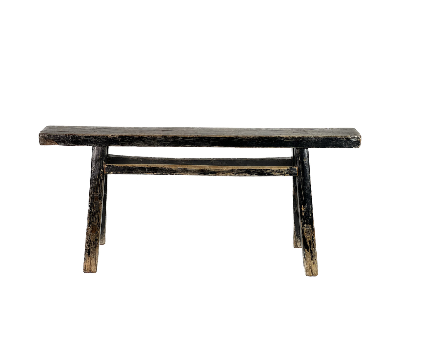 Primitive Narrow Bench with Black Finish - SHOP by Interior Archaeology