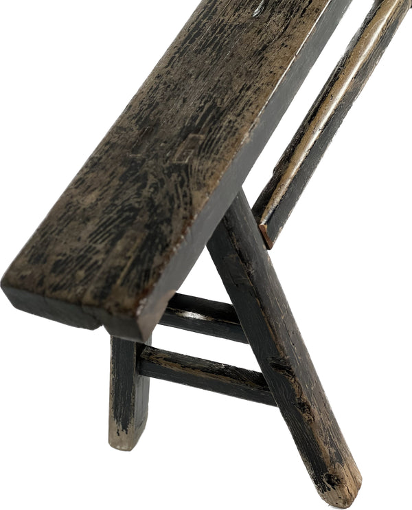 Primitive Narrow Bench with Black Finish - SHOP by Interior Archaeology