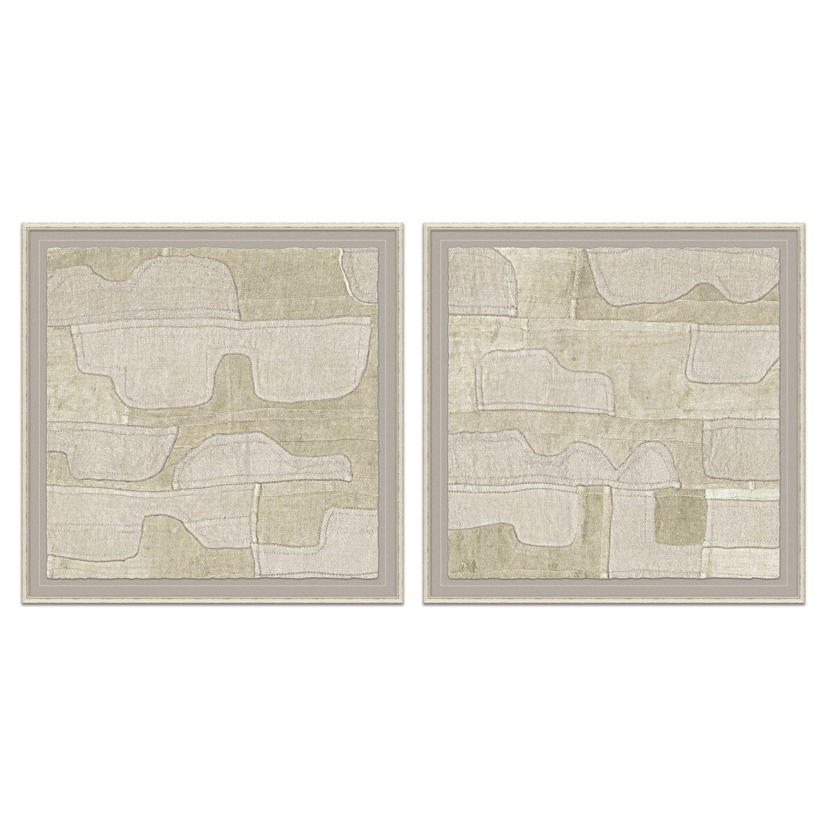 Print - Pale Kuba Cloth Set - SHOP by Interior Archaeology
