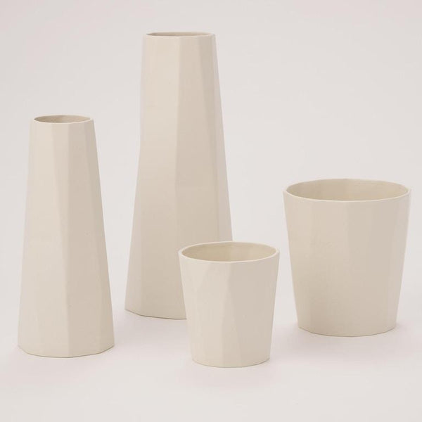 Prism Bleached Bone Vases - SHOP by Interior Archaeology