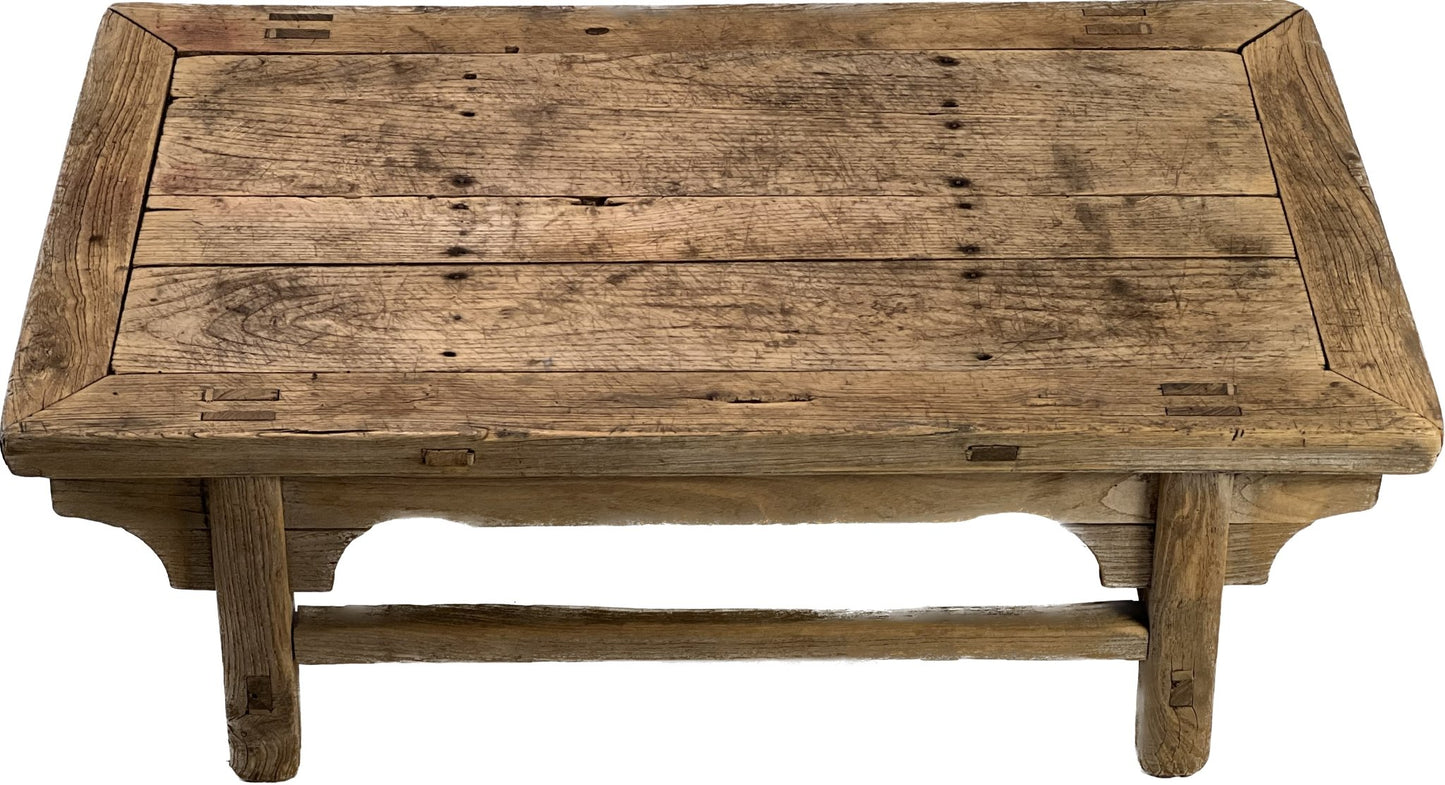 Small Primitive Coffee Table 4 with Corner Brackets - SHOP by Interior Archaeology