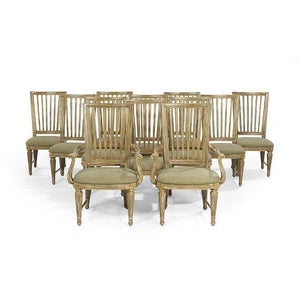 Suite of Twelve Louis XVI-Style Dining Chairs - SHOP by Interior Archaeology