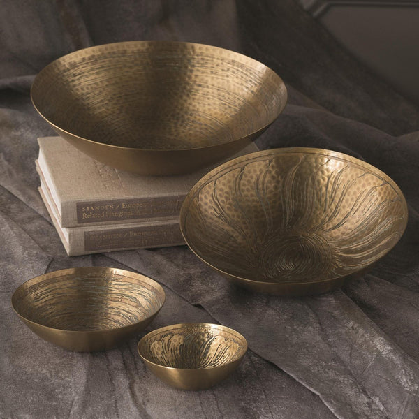 Sun Etched Brass Bowls - SHOP by Interior Archaeology