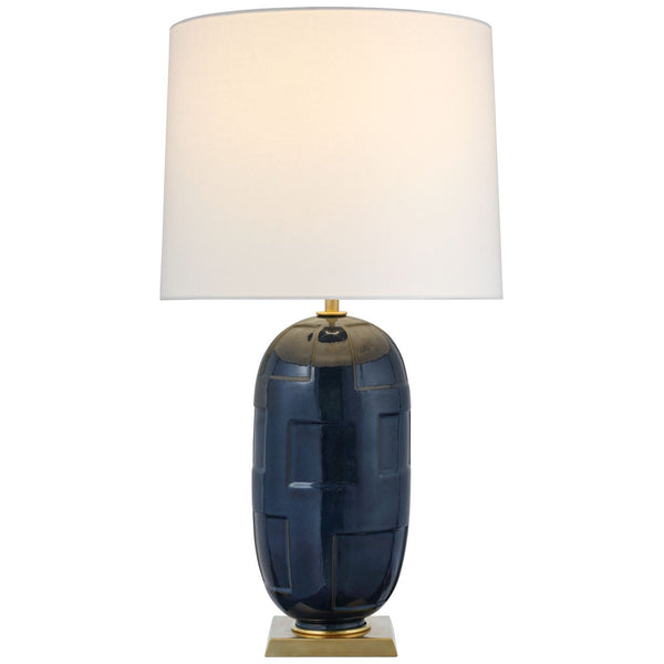 Thomas O'Brien Embossed Ceramic Large Table Lamp - SHOP by Interior Archaeology