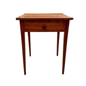 Vintage Cherry One-Drawer Work Table on Hepplewhite Legs - SHOP by Interior Archaeology