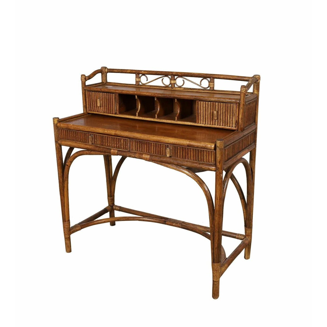 Vintage Rattan Desk - SHOP by Interior Archaeology