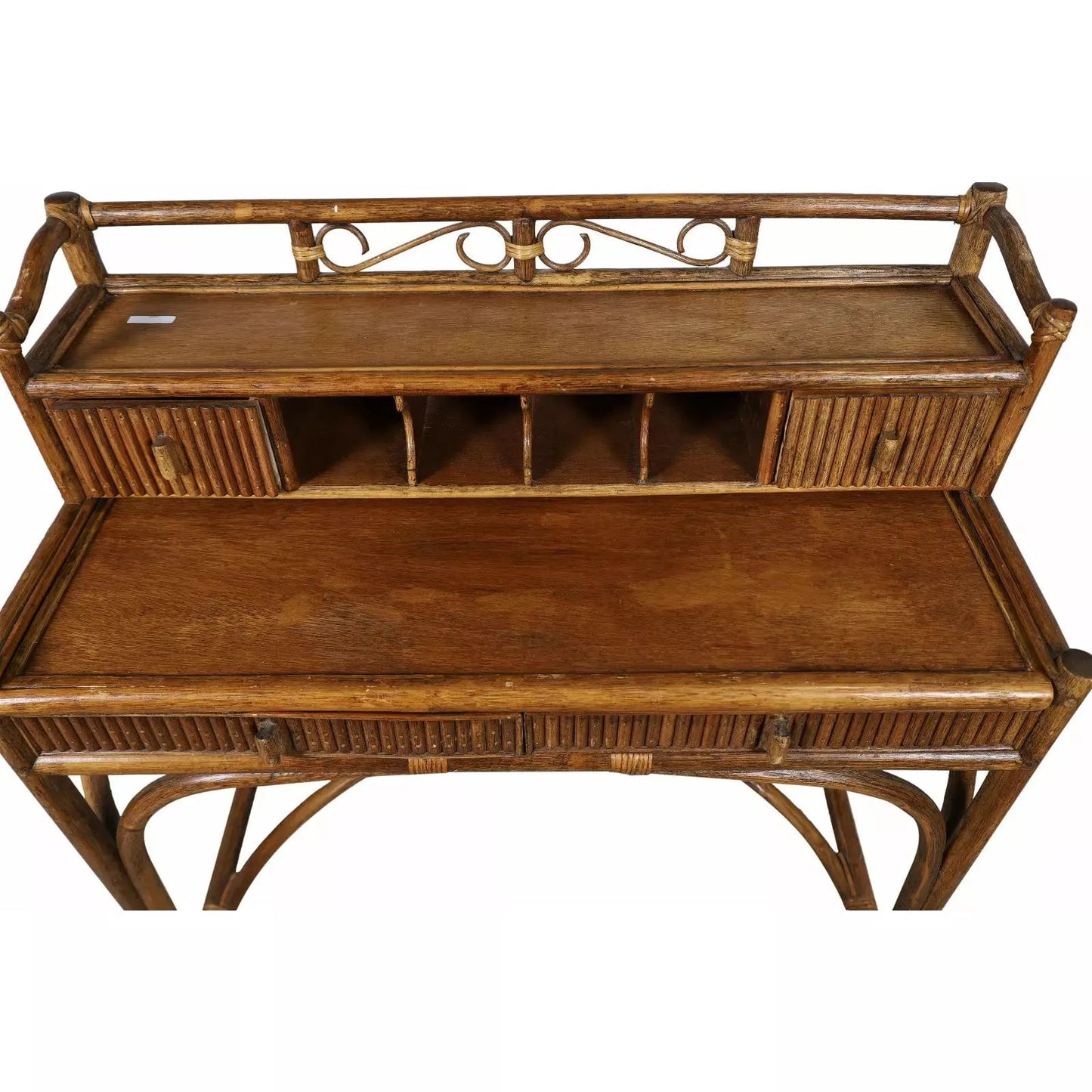 Vintage Rattan Desk - SHOP by Interior Archaeology