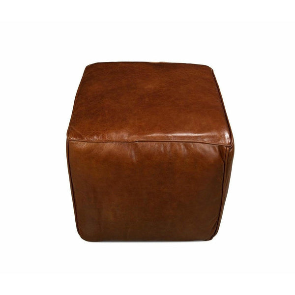 Waldo Leather Cube - SHOP by Interior Archaeology