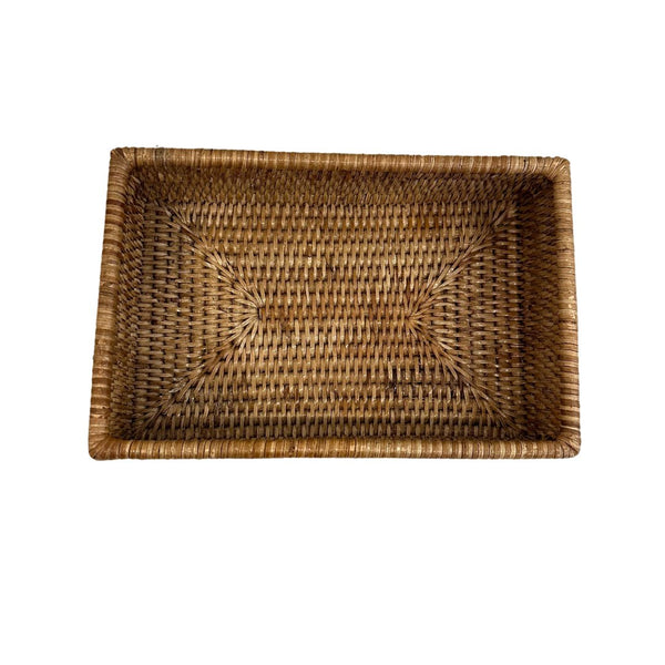 Woven Burmese Rattan Guest Towel/Rectangular Napkin Holder - SHOP by Interior Archaeology